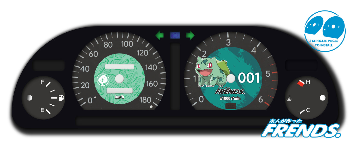 JZX90 Bulbasaur Gauge Cluster Decal Kit