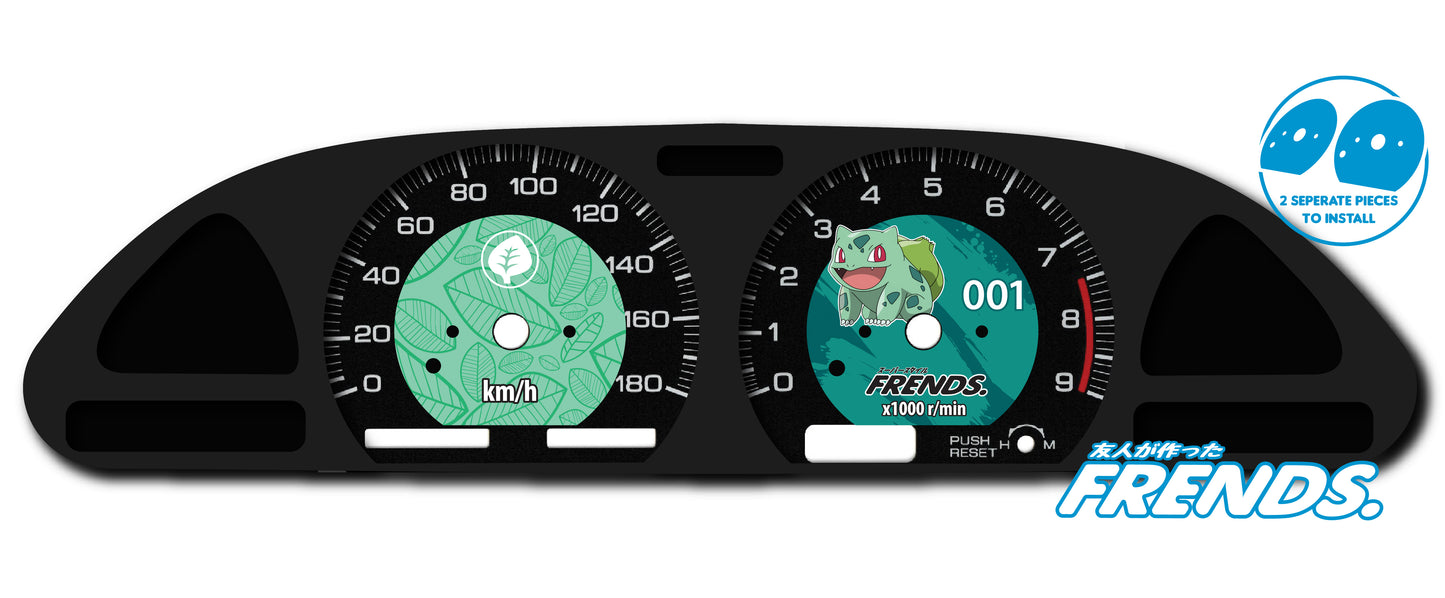 S13 Bulbasaur Gauge Cluster Decal Kit
