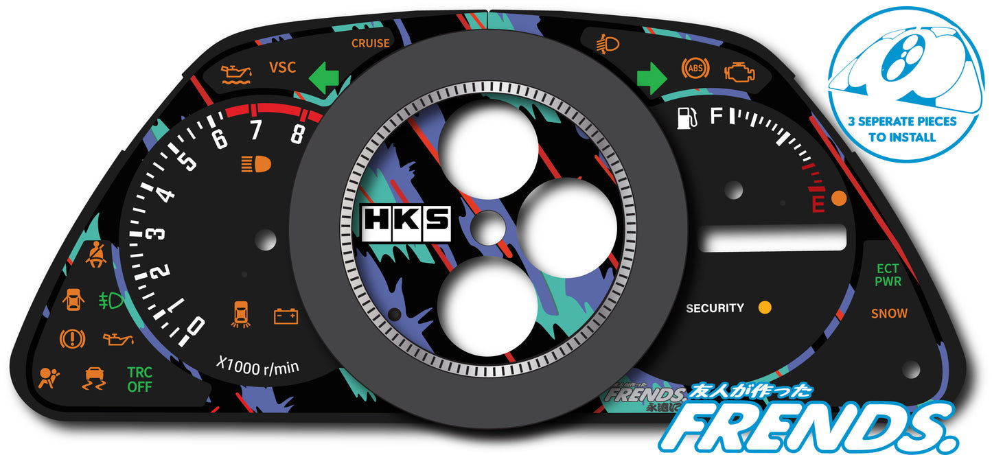 XE10 HKS Livery Gauge Cluster Decal Kit