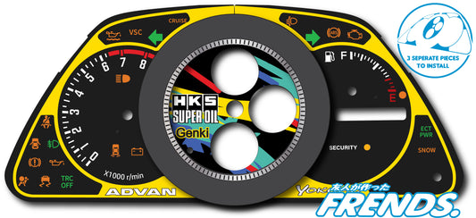 XE10 HKS ALTEZZA I Livery Gauge Cluster Decal Kit