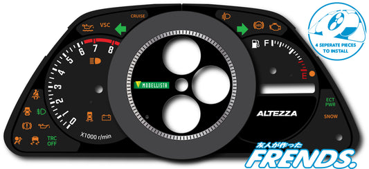 XE10 Replica Modellista Gauge Cluster Decal Kit