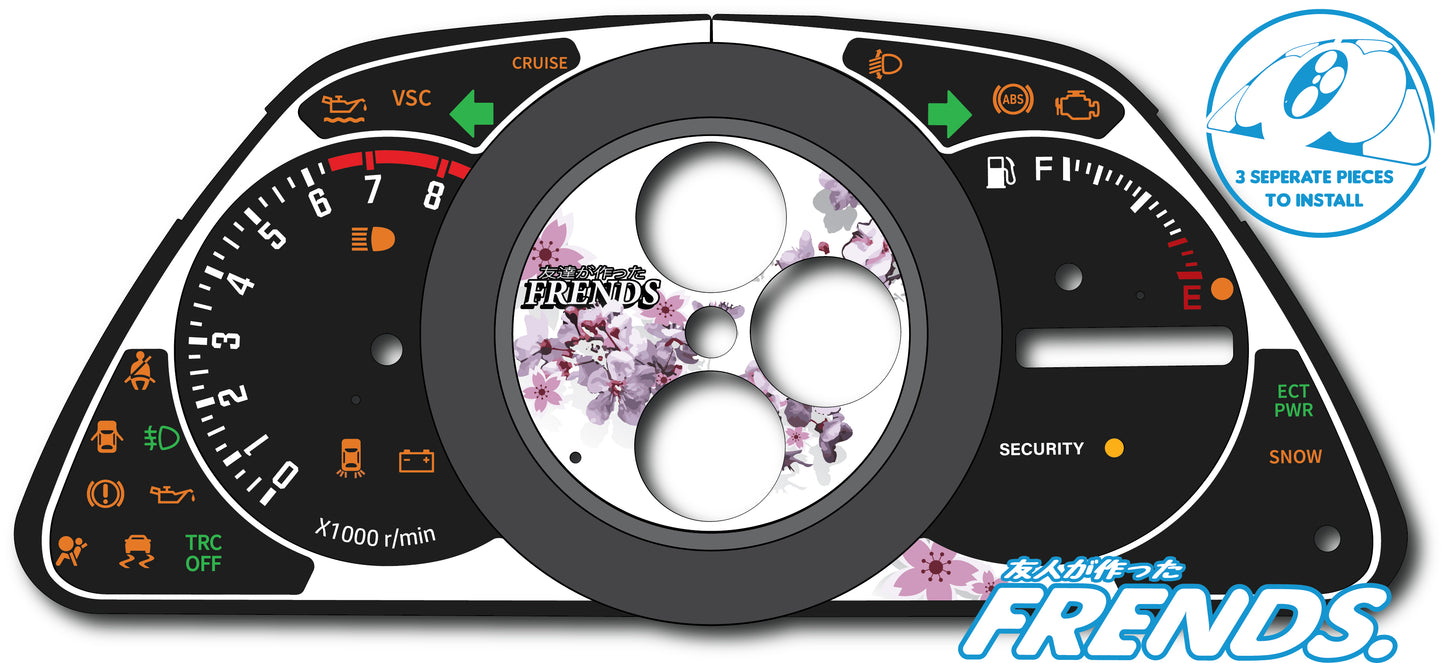 XE10 Sakura Gauge Cluster Decal Kit