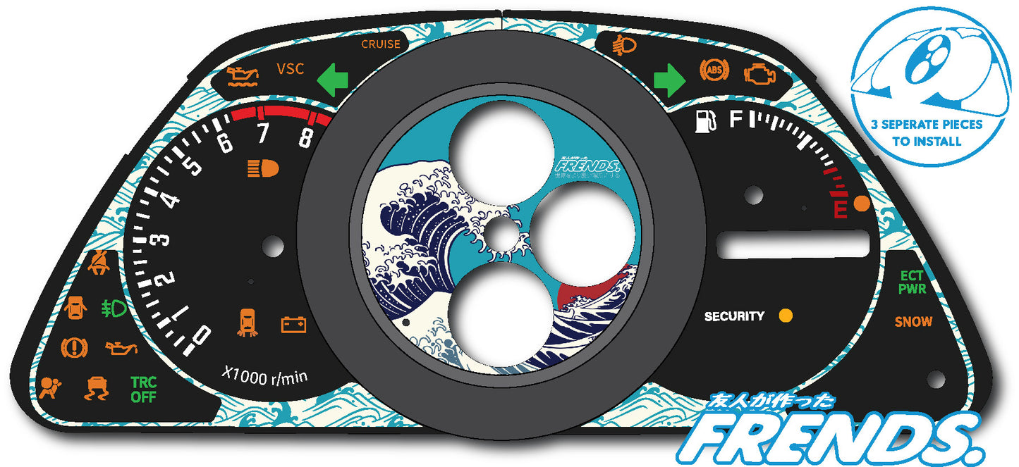 XE10 The Great Wave Gauge Cluster Decal Kit