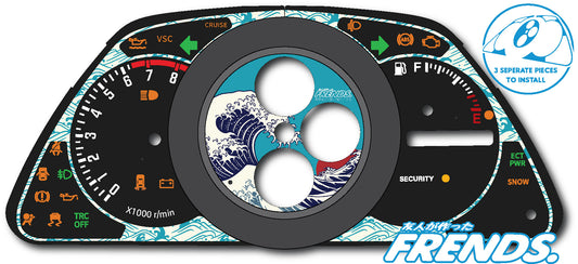 XE10 The Great Wave Gauge Cluster Decal Kit
