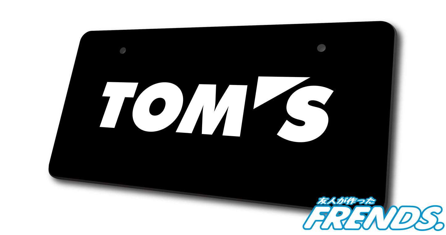 TOM'S Acrylic Vanity Plates