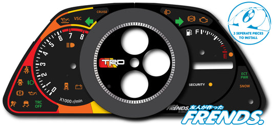 XE10 TRD II Livery Gauge Cluster Decal Kit