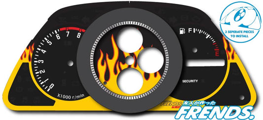 XE10 Flames Livery Gauge Cluster Decal Kit
