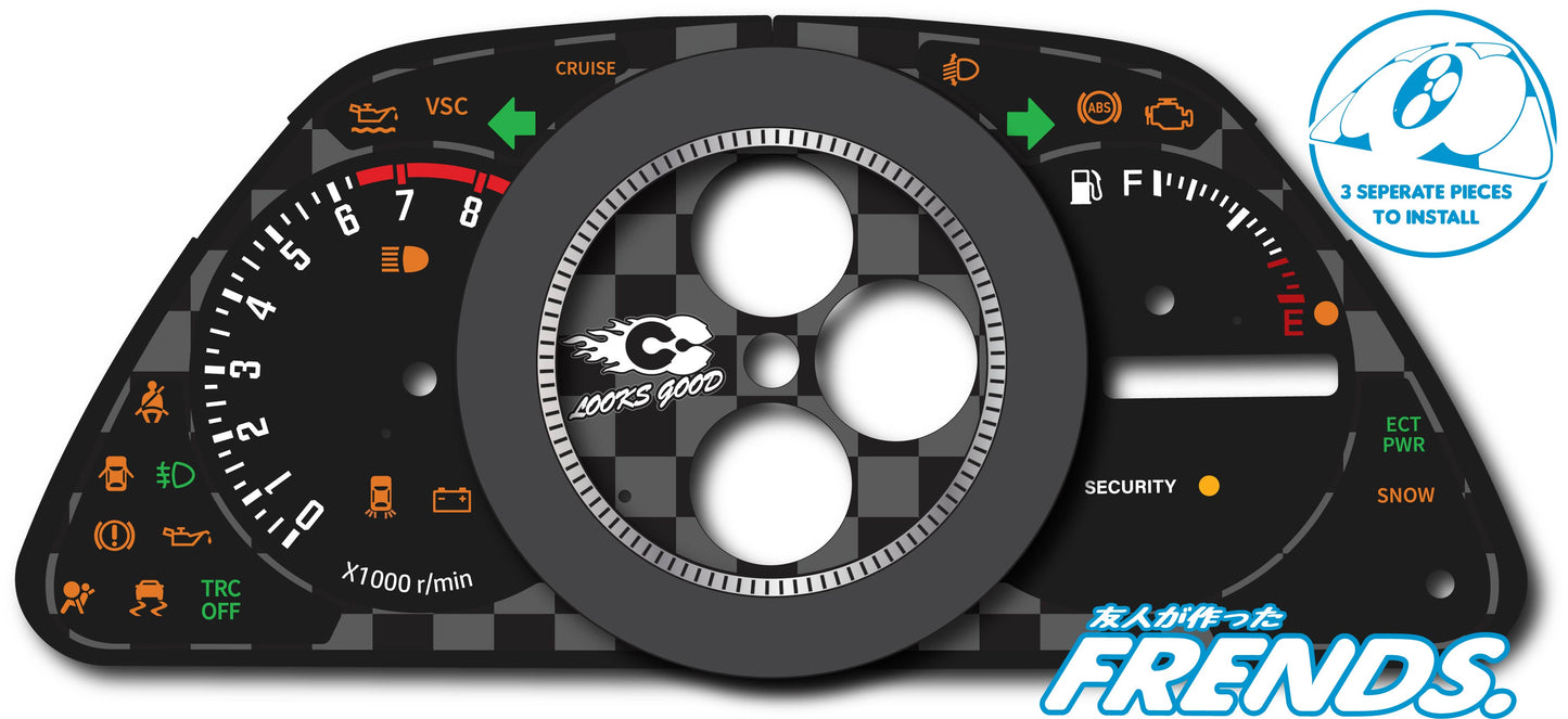 XE10 STREET RACER Gauge Cluster Decal Kit