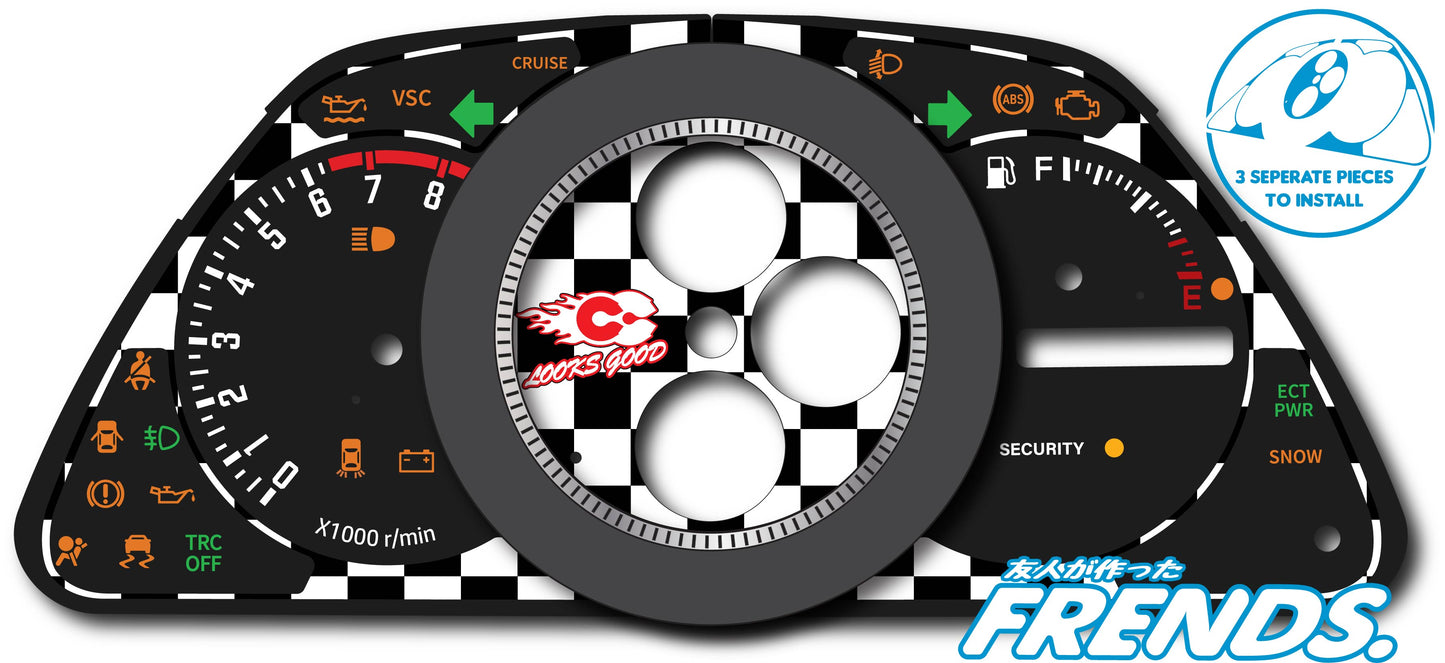 XE10 STREET RACER Gauge Cluster Decal Kit