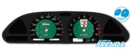 S13 7-Eleven Livery Gauge Cluster Decal Kit