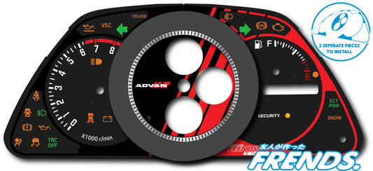 XE10 ADVAN Livery Gauge Cluster Decal Kit