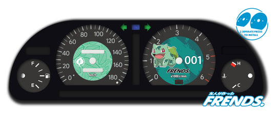 JZX90 Bulbasaur Gauge Cluster Decal Kit