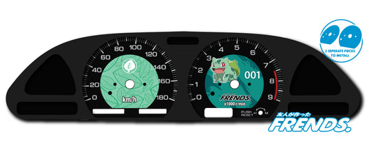 S13 Bulbasaur Gauge Cluster Decal Kit