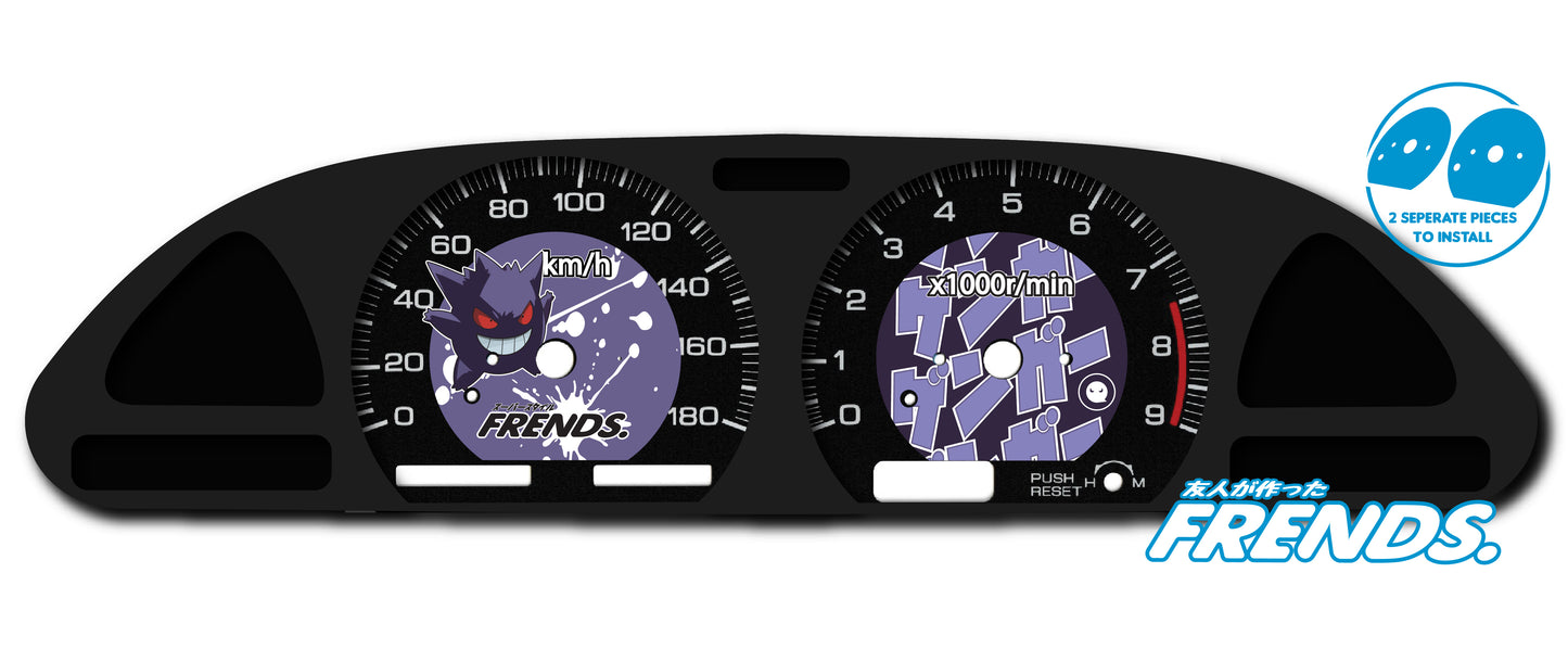S13 Gengar Gauge Cluster Decal Kit