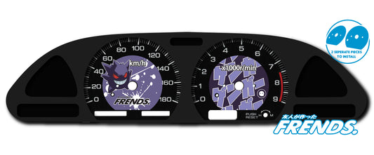 S13 Gengar Gauge Cluster Decal Kit