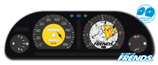 JZX90 Pikachu Gauge Cluster Decal Kit