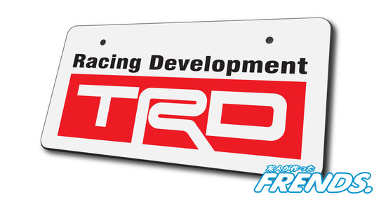 TRD Acrylic Vanity Plates