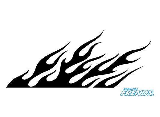 Flame Solid Window Decal